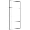 Porte coulissante avec kit de quincaillerie 90x205 cm Verre ESG 