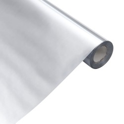 Autocollant auto-adhésif pour meuble argenté 90x500 cm PET 
