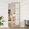 Porte coulissante avec ensemble de quincaillerie 83x232 cm Bois massif Pin 