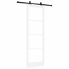 Porte coulissante avec le kit de quincaillerie 'ORKDAL'blanche 78x232 cm 