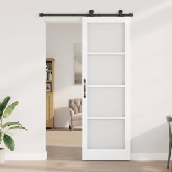 Porte coulissante avec le kit de quincaillerie 'ORKDAL'blanche 78x232 cm 
