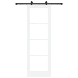 Porte coulissante avec le kit de quincaillerie 'ORKDAL'blanche 78x232 cm 