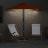 Parasol de jardin Couleur terre cuite 294 x 150 x 223 cm tissu 