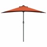Parasol de jardin Couleur terre cuite 294 x 150 x 223 cm tissu 