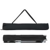 Lit de camping pliant avec sac de transport, noir, en toile Oxford 600D 