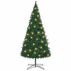 Arbre de Noël artificiel pré-éclairé de 400 cm vert. 