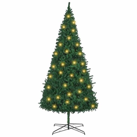 Arbre de Noël artificiel pré-éclairé de 400 cm vert. 