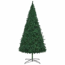 Arbre de Noël artificiel pré-éclairé de 400 cm vert. 