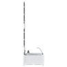 Jardinières de jardin 1 pc Blanc 40 x 40 x 126 cm Plastique 