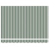 Auvent Rétractable Vert et blanc 350x200 cm 