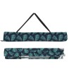 Lit de camping pliable avec sac de transport et motif de feuilles en tissu Oxford 600D 