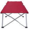 Lit de camping pliant avec sac de transport Rouge en tissu Oxford 600D. 