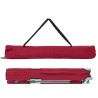 Lit de camping pliant avec sac de transport Rouge en tissu Oxford 600D. 