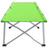Lit de camping pliant avec sac de transport, en tissu Oxford 600D, vert foncé. 