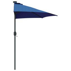 Parasol de jardin Bleu 294 x 150 x 223 cm tissu 