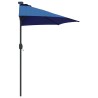 Parasol de jardin Bleu 294 x 150 x 223 cm tissu 