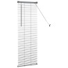 Store de Fenêtre Gris foncé 80 x 130 cm Aluminium 