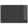 Dosseret de cuisine Gris foncé 90x60x0,6 cm en verre trempé 