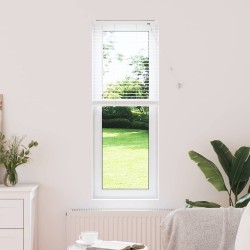 Store de Fenêtre avec des rideaux Autre Blanc 80 x 130 cm Aluminium 