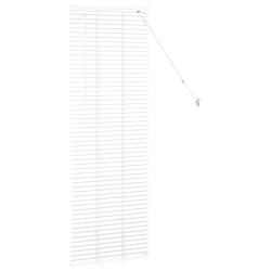 Store de Fenêtre avec des rideaux Autre Blanc 80 x 130 cm Aluminium 