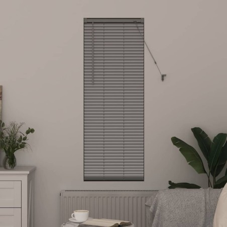 Store de Fenêtre avec des rideaux Autre Argenté 80 x 130 cm Aluminium 