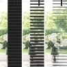 Store de Fenêtre avec des rideaux Autre Noir 80 x 130 cm Aluminium 