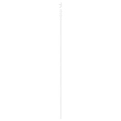 Porte Coulissante avec Ensemble de Quincaillerie Blanche 83x232 cm Bois Massif Pin 