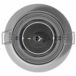 Projecteurs encastrés 12 pcs Rond GU10 Argent Ø91 mm 