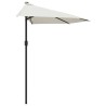 Parasol de balcon avec mât en aluminium Sable 300x155 cm Demi 