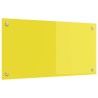 Dosseret de cuisine Jaune 80x40x0,6 cm en verre trempé 