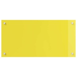Dosseret de cuisine Jaune 80x40x0,6 cm en verre trempé 