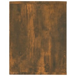 Étagère à chaussures Chêne fumé 75x35x45 cm Bois d'ingénierie 