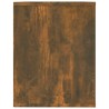Étagère à chaussures Chêne fumé 75x35x45 cm Bois d'ingénierie 