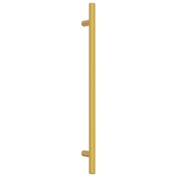Poignées d'armoire 20 pcs doré 224 mm acier inoxydable 