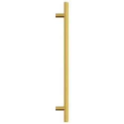 Poignées d'armoire 20 pcs doré 224 mm acier inoxydable 