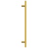 Poignées d'armoire 20 pcs doré 224 mm acier inoxydable 