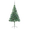 Arbre de Noël artificiel pré-éclairé/boules 180 cm 564 branches 
