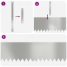 bords de pelouse 30 pcs 100x0,5x30 cm Acier galvanisé 