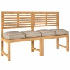 Coussins de palette pour siège - 4 pcs - Taupe - 40 x 40 x 8 cm - Tissu Oxford 