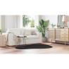 Tapis Noir 120 x 170 cm Polyester 