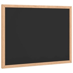 Tableau noir avec cadre bois de pin massif noir 40x30 cm 