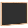 Tableau noir avec cadre bois de pin massif noir 40x30 cm 