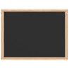 Tableau noir avec cadre bois de pin massif noir 40x30 cm 
