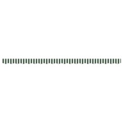 Voile de Store pour Cadre de 4,5 m Vert et Blanc 4,3x0,2 m 