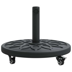 Base de parasol avec roues pour poteaux Ø38-48 mm, 13 kg, ronde 