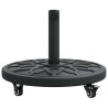 Base de parasol avec roues pour poteaux Ø38-48 mm, 13 kg, ronde 