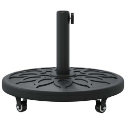 Base de parasol avec roues pour poteaux Ø38-48 mm, 13 kg, ronde 