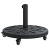 Base de parasol avec roues pour poteaux Ø38-48 mm, 13 kg, ronde 