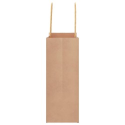 Sacs en papier 50 pcs avec poignées marron 18x8x22 cm 