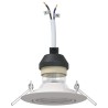 Spots Encastrés 6 pcs Ronds GU10 Blanc Ø90 mm Acier 
